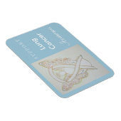 Lung Cancer Awareness Ribbon Angel Custom Magnet Magneet (Rechterzijde)