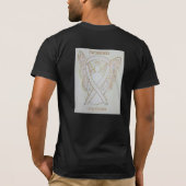 Lung Cancer Awareness Ribbon Angel Custom Shirt (Achterkant)