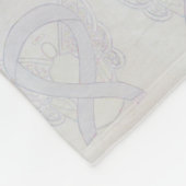 Lung Cancer Awareness Ribbon Fleece Blankets (Hoek)