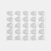 Lung Cancer Awareness Ribbon Fleece Blankets Deken (Voorkant (Horizontaal))