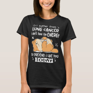 Lung Cancer Awareness Ribbon Support Giften T-shirt