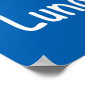 Lung Cancer Awareness Ribbon with Swans Poster (Hoek)