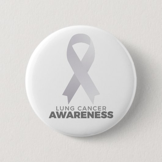 Lung Cancer Awareness Ronde Button 5,7 Cm (Voorkant)