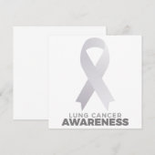 Lung Cancer Awareness Save The Date (Voorkant / Achterkant)
