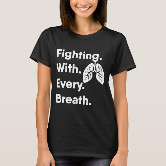 Lung Cancer Awareness Shirten Survivor mam Dad T-shirt (Voorkant)