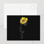 Lung Cancer Awareness Sunflower Uitnodiging Briefkaart (Voorkant / Achterkant)