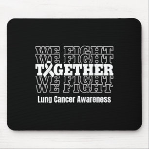 Lung Cancer Awareness Support We Fight White Ribbo Muismat