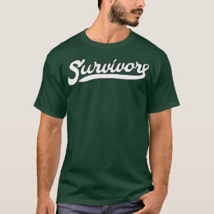 Lung Cancer Awareness Survivor White Ribbon Gift T-shirt