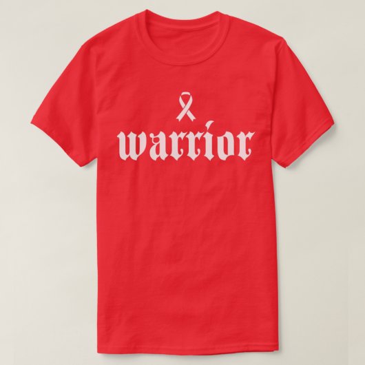 Lung Cancer Awareness Warrior White Ribbon Gift2 T-shirt (Design voorkant)