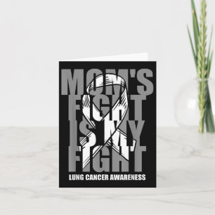 Lung Cancer Awareness White Ribbon November Moms F Kaart