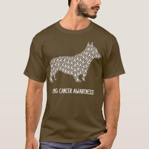 Lung Cancer Awareness White Ribbon Survivor - Dog T-shirt
