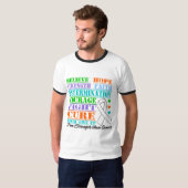 Lung Cancer Believe Strength Determination T-shirt (Voorkant volledig)