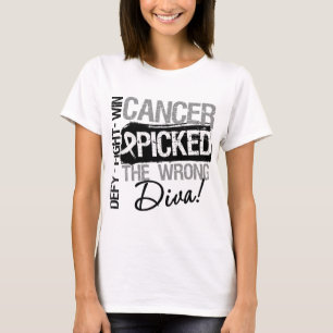 Lung Cancer bezocht de verkeerde diva T-shirt