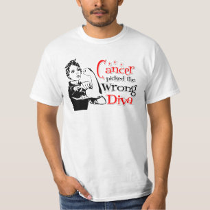 Lung Cancer bezocht de verkeerde diva T-shirt