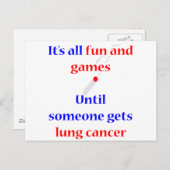 Lung Cancer Briefkaart (Voorkant / Achterkant)