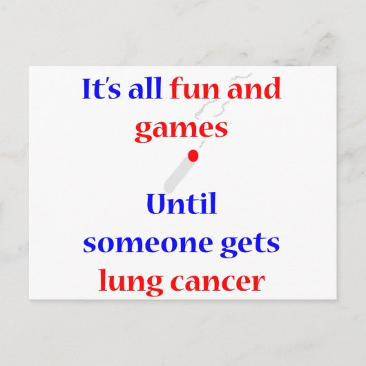 Lung Cancer Briefkaart (Voorkant)