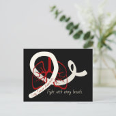 Lung Cancer Fight, longen en lint Briefkaart (Staand voorkant)