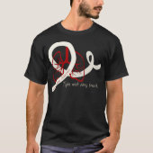 Lung Cancer Fight, longen en lint T-shirt (Voorkant)