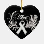 Lung Cancer Hope Ornament (Achterkant)