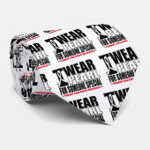 Lung Cancer I Draag Pearl Ribbon iemand speciaal Stropdas (Opgerold)