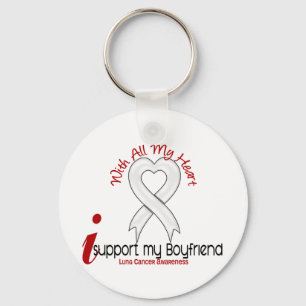 Lung Cancer I Support My Boyvriend Sleutelhanger