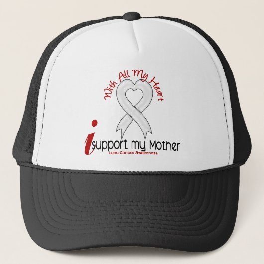 Lung Cancer I Support My Moeder Trucker Pet (Voorkant)