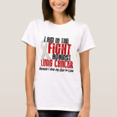 Lung Cancer IN DE STRIJD 1 T-shirt (Voorkant)