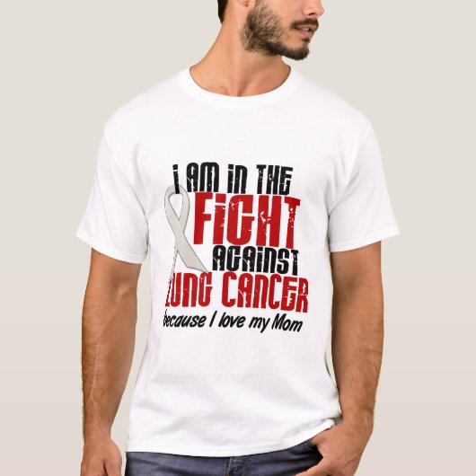 Lung Cancer in de strijd tegen 1 mam T-shirt (Voorkant)