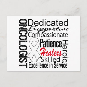 Lung Cancer Oncoloog Collage Briefkaart