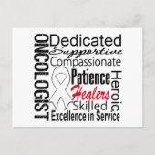 Lung Cancer Oncoloog Collage Briefkaart (Voorkant)