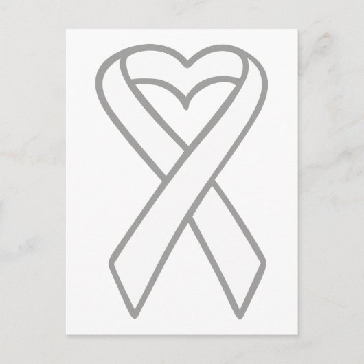 Lung Cancer Ribbon Briefkaart (Voorkant)