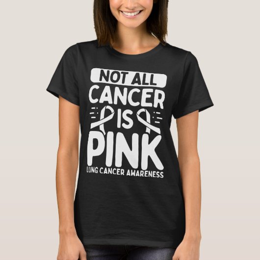 Lung Cancer Ribbon for Lung Cancer Warriors T-shirt (Voorkant)