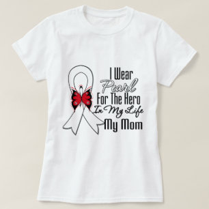 Lung Cancer Ribbon Hero Mijn moeder T-shirt