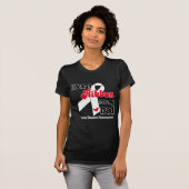 Lung Cancer Ribbon (pap) T-shirt (Voorkant volledig)