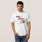 Lung Cancer Ribbon (papa) T-shirt (Voorkant volledig)