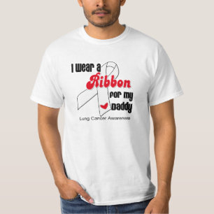 Lung Cancer Ribbon (papa) T-shirt