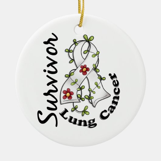 Lung Cancer Survivor 15 Keramisch Ornament (Voorkant)