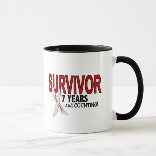 Lung Cancer Survivor 7 jaar Mok (Rechts)
