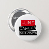 Lung Cancer Survivor Ronde Button 5,7 Cm (Voorkant /achterkant)