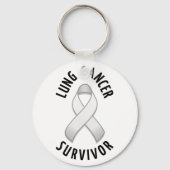 Lung Cancer Survivor Sleutelhanger (Voorkant)