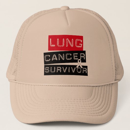 Lung Cancer Survivor Trucker Pet (Voorkant)