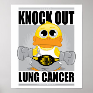 Lung Cancer uitknijpen Poster
