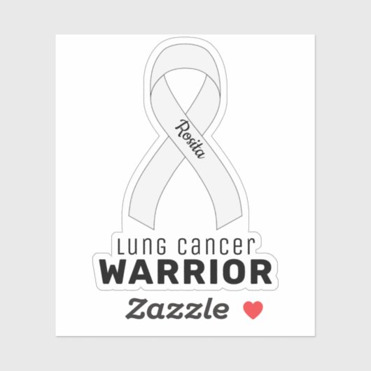 Lung Cancer Vinyl Sticker (Vel)