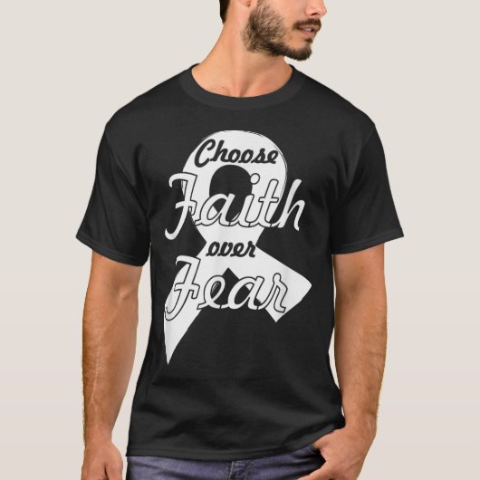 Lung Cancer Warrior Christelijk Gezegde White T-shirt (Voorkant)