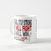 Lung Cancer Warrior Koffiemok (Voorkant links)
