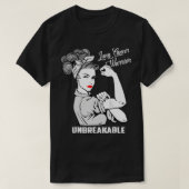 Lung Cancer Warrior onbreekbare T-Shirt Awareness (Design voorkant)
