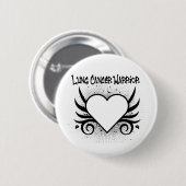 Lung Cancer Warrior Ronde Button 5,7 Cm (Voorkant /achterkant)
