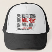 Lung Cancer Warrior Trucker Pet (Voorkant)