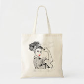 Lung Cancer Warrior Unbreekable T Shirt Awareness Tote Bag (Voorkant)