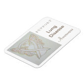 Lung Disease Awareness Ribbon Angel Custom Magnet Magneet (Linkerzijde)